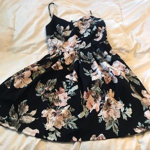 NWT navy and floral dress